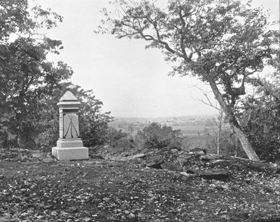 Kilátás a Culps Hillről, Gettysburg, Pennsylvania, USA, 1900. alkotó: Unbekannt