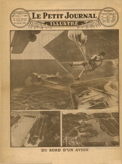 Kilátás a repülőgép fedélzetéről, 1931. alkotó: Unbekannt