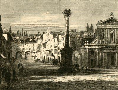 Kilátás Milánóban, 1890. alkotó: Unbekannt