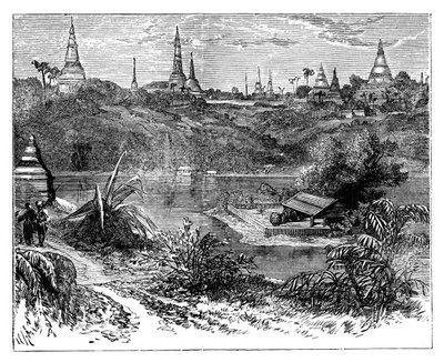 View közelében Rangoon, Burma, c1888 alkotó: Unbekannt