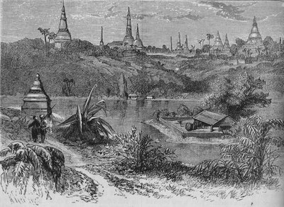 Kilátás Rangoon közelében, c1880 alkotó: Unbekannt