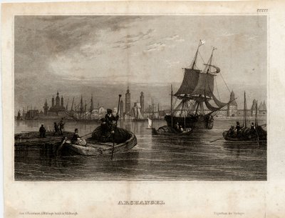 Arhangelszk látképe, 1833 alkotó: Unbekannt