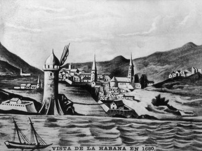 Havanna látképe, 1680, 1920-as évek alkotó: Unbekannt