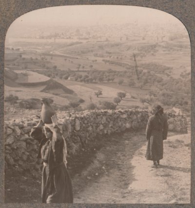 Kilátás Jeruzsálemre a Peters House-ból, 1900 alkotó: Unbekannt