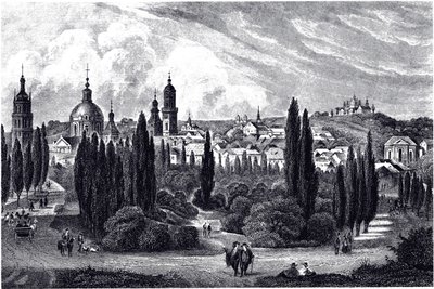Lemberg látképe, 1845 körül alkotó: Unbekannt