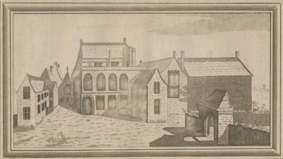 Kilátás a Minster Lovel kolostorra Oxford megyében, 1784 alkotó: Unbekannt