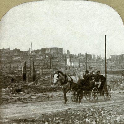 Kilátás a Nobb-hegyre. A milliomosok lakónegyede, 1906. alkotó: Unbekannt