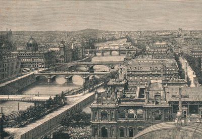 Párizs látképe, a hét hidat mutatja, 1882 alkotó: Unbekannt