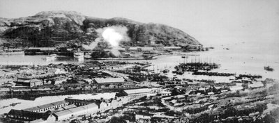 Port Arthur látképe, Mandzsuria, 1904. alkotó: Unbekannt