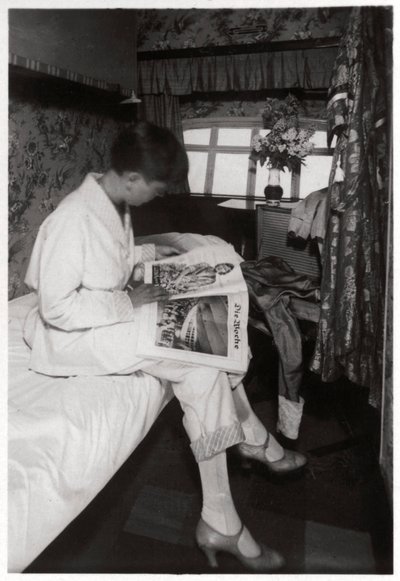 Kilátás egy utaskabinról a Zeppelin LZ 127 Graf Zeppelin fedélzetén, 1933 alkotó: Unbekannt