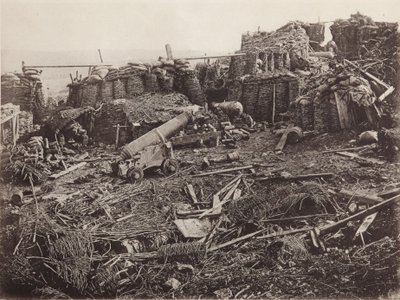 Kilátás a 3. bástyára Szevasztopolban, 1856 alkotó: Unbekannt