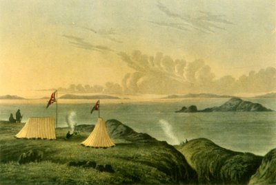 „Kilátás a Jeges-tengerre a rézbánya folyó torkolatából, 1821. július éjfél”, 1946. alkotó: Unbekannt