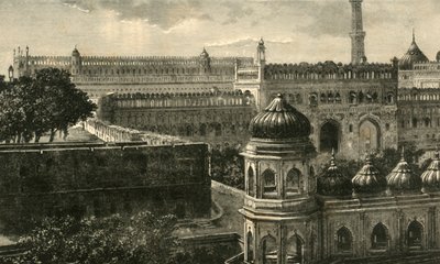 Kilátás a Nagy Imambarára, Lucknow, 1890. alkotó: Unbekannt