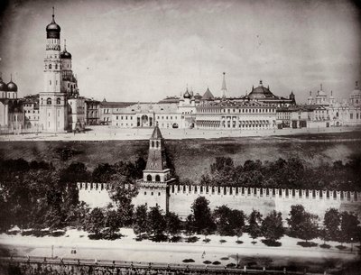 Kilátás a moszkvai Kremlre, Oroszország, c1870-c1875 alkotó: Unbekannt