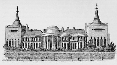 A pavilon képe a Wrights Circulating Libraryból, 1818. május, 1939 alkotó: Unbekannt