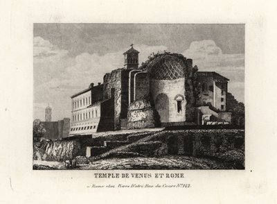 Kilátás a Vénusz és Róma templomára, Vénusz és Róma templomára alkotó: Unbekannt