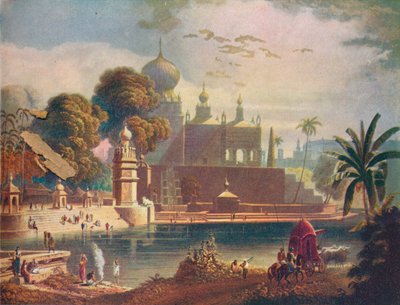 Kilátás Sassur templomaira és mecseteire, Poona közelében, a Deccanban, 1908 alkotó: Unbekannt