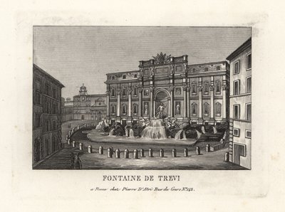 Kilátás a Trevi-kútra, Fontana di Trevi, Róma alkotó: Unbekannt