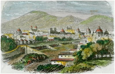 Kilátás Cuzco városára, Peruban, 1875 alkotó: Unbekannt