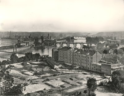 Kilátás Prága városára, Csehszlovákia, 1895. alkotó: Unbekannt