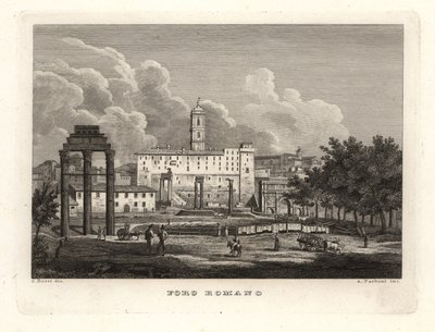 Kilátás a Forum Romanum, Foro Romano romjaira alkotó: Unbekannt