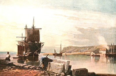 Nézet az Exe-n, c1900. alkotó: Unbekannt