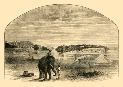 Kilátás az Indusra, 1890. alkotó: Unbekannt
