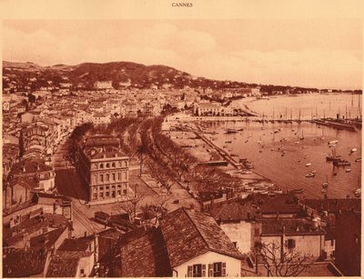 Kilátás a Mont Chevalier-ről, Cannes, 1930. alkotó: Unbekannt