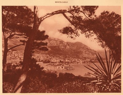 Monte-Carló képe Monacóból, 1930. alkotó: Unbekannt
