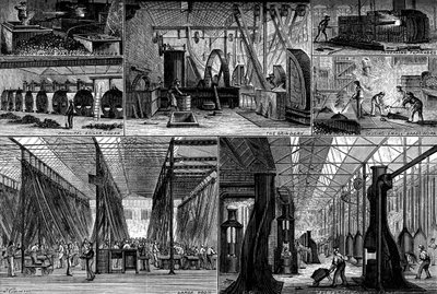 Kilátás a Royal Small Arms Factory-ban, Enfield, c1880 alkotó: Unbekannt