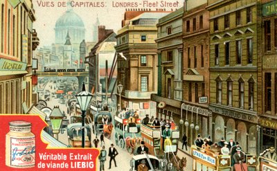 Kilátás a fővárosokról: Fleet Street, London, c1900 alkotó: Unbekannt