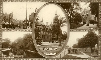 Ealing kilátásai, Nyugat-London, 1917. alkotó: Unbekannt
