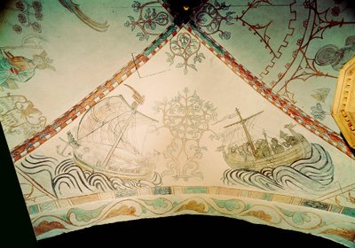 Viking hajó sárkányorral, 14. század alkotó: Unbekannt