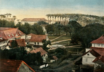 Cayenne Place DArmes, Cayenne városa, 1900. alkotó: Unbekannt