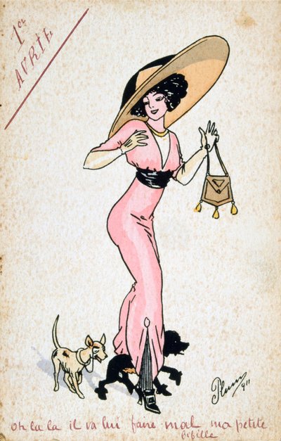 Vintage francia képeslap, XX. század alkotó: Unbekannt