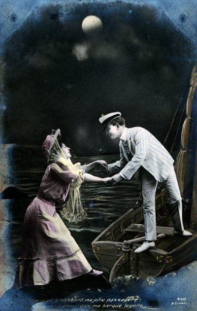 Vintage francia képeslap, c1900 alkotó: Unbekannt