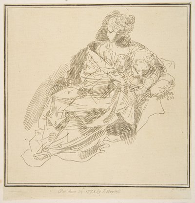 Szűz és gyermek, 1775. alkotó: Unbekannt