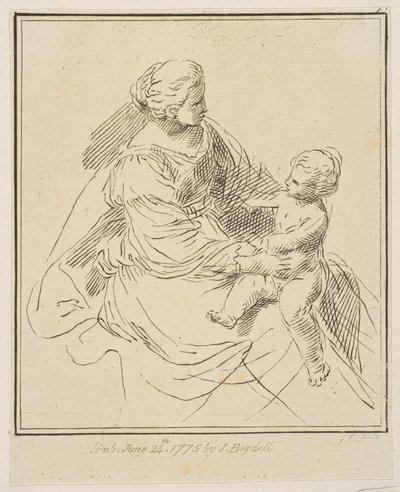 Szűz és gyermek, 1775. alkotó: Unbekannt