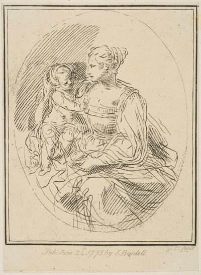 Szűz és gyermek, 1775. alkotó: Unbekannt