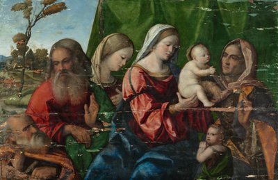 Szűz és gyermek a szentekkel, c. 1510. alkotó: Unbekannt
