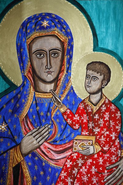 Szűz és gyermek festészet, London, Grande-Bretagne alkotó: Unbekannt