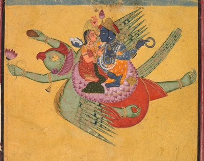Visnu és Laksmi a Garudán, kb. 1750 . alkotó: Unbekannt
