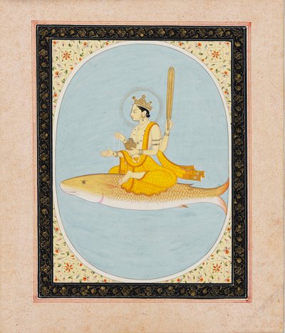 Visnu, mint a hal avatar, Matszja, 1805-1815 alkotó: Unbekannt