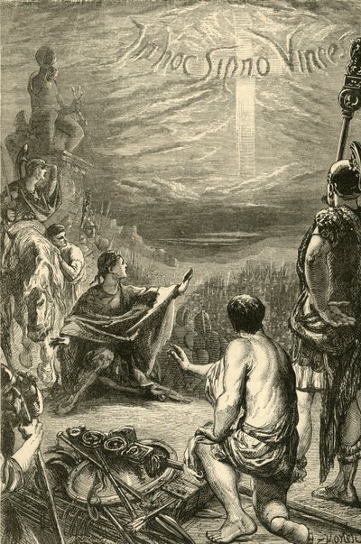 A kereszt látomása Saxa Rubrában, 1890. alkotó: Unbekannt