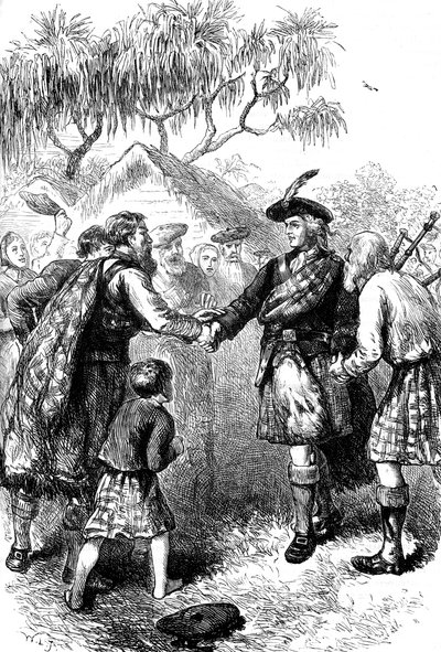James Oglethorpe látogatása a Georgia állambeli Highland kolóniában, 1730-as évek, 1880 alkotó: Unbekannt