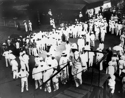 Látogatók Port Doumenbe, Saigon, Vietnam, 1900 alkotó: Unbekannt