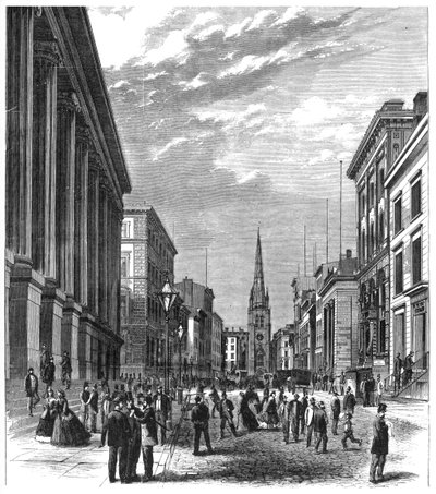 Wall Street, New York, 1869 alkotó: Unbekannt
