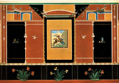 Fali dekoráció, Pompeii, Olaszország, 1928. alkotó: Unbekannt