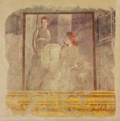 Falfestmény töredék P. Fannius... Villája H termének északi faláról, kb. i.e. 50-40 alkotó: Unbekannt
