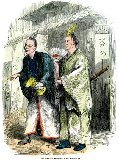 Vándorlányok Jokohamában, Japánban, 1864 alkotó: Unbekannt